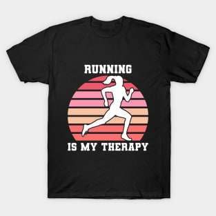 Running Is My Therapy T-Shirt